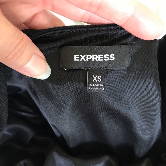 Express Black Fitted Dress - Picture 3 of 8